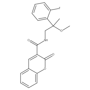 N-(2-(2-fluorophenyl)-2-methoxypropyl)-2-oxo-2H-chromene-3-carboxamide结构式