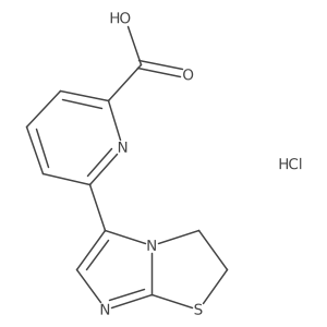 6-{2H,3H-imidazo[2,1-b][1,3]thiazol-5-yl}pyridine-2-carboxylic acid hydrochloride Structure