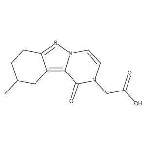 2-(9-Methyl-1-oxo-7,8,9,10-tetrahydropyrazino[1,2-b]indazol-2(1H)-yl)acetic acid结构式