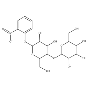 2-Nitrophenyl 4-O-I(2)-D-galactopyranosyl-I(2)-D-glucopyranoside结构式