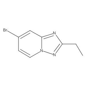 7-Bromo-2-ethyl[1,2,4]triazolo[1,5-a]pyridine结构式
