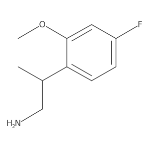 2-(4-Fluoro-2-methoxyphenyl)propan-1-amine Structure