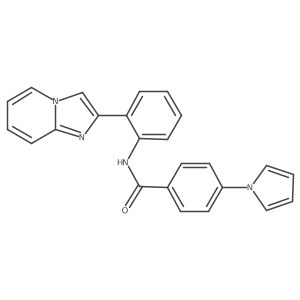 N-(2-(imidazo[1,2-a]pyridin-2-yl)phenyl)-4-(1H-pyrrol-1-yl)benzamide结构式