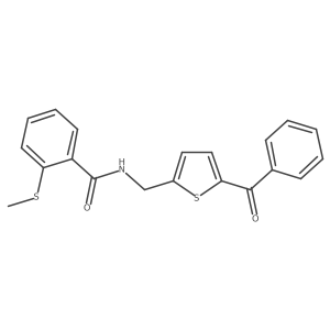 N-((5-benzoylthiophen-2-yl)methyl)-2-(methylthio)benzamide Structure