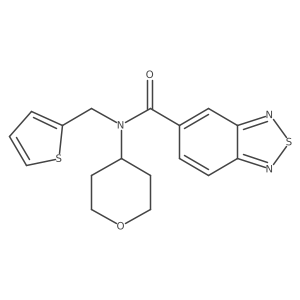 N-(tetrahydro-2H-pyran-4-yl)-N-(thiophen-2-ylmethyl)benzo[c][1,2,5]thiadiazole-5-carboxamide Structure