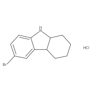 Rac-(4aR,9aR)-6-bromo-2,3,4,4a,9,9a-hexahydro-1H-carbazole hydrochloride结构式