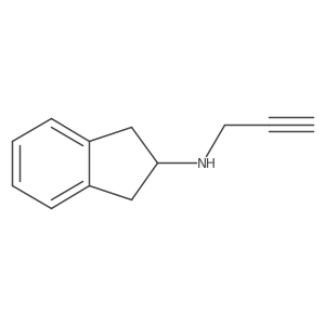 2,3-Dihydro-N-2-propyn-1-yl-1H-inden-2-amine结构式