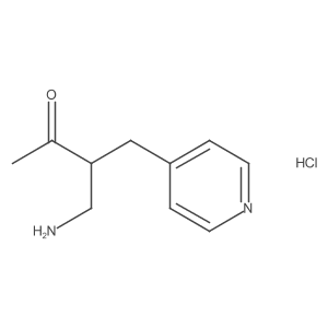 4-Amino-3-(pyridin-4-ylmethyl)butan-2-onehydrochloride结构式