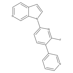 1-(2-Fluoro-[3,3'-bipyridin]-6-YL)-1H-pyrrolo[2,3-C]pyridine Structure