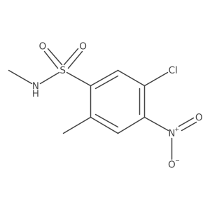 5-chloro-N,2-dimethyl-4-nitrobenzene-1-sulfonamide结构式