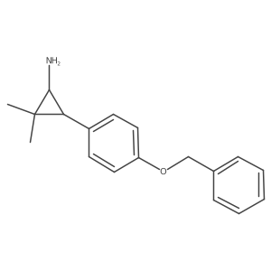 3-[4-(Benzyloxy)phenyl]-2,2-dimethylcyclopropan-1-amine Structure