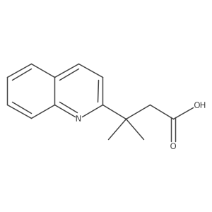 3-Methyl-3-(quinolin-2-yl)butanoic acid Structure