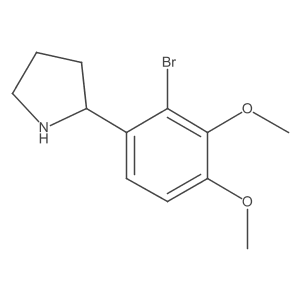 2-(2-Bromo-3,4-dimethoxyphenyl)pyrrolidine结构式