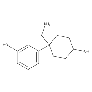 3-[1-(Aminomethyl)-4-hydroxycyclohexyl]phenol结构式