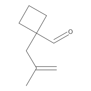 1-(2-Methylprop-2-en-1-yl)cyclobutane-1-carbaldehyde结构式