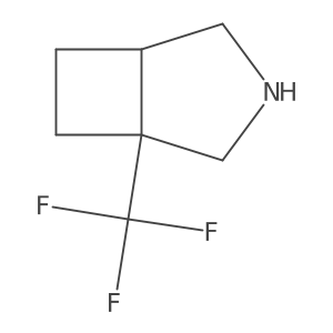 1-(Trifluoromethyl)-3-azabicyclo[3.2.0]heptane结构式