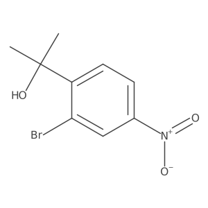 2-(2-Bromo-4-nitrophenyl)propan-2-ol结构式