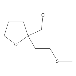 2-(Chloromethyl)-2-[2-(methylsulfanyl)ethyl]oxolane Structure