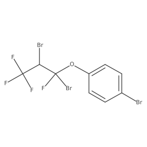 1-Bromo-4-(1,2-dibromo-1,3,3,3-tetrafluoropropoxy)benzene结构式