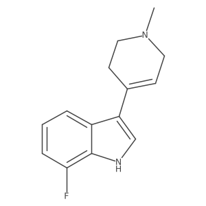 7-fluoro-3-(1-methyl-3,6-dihydro-2H-pyridin-4-yl)-1H-indole Structure
