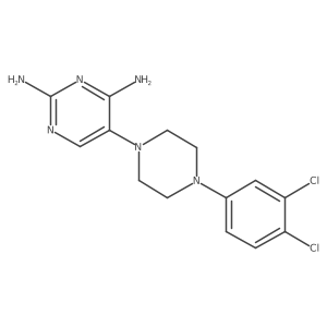 5-[4-(3,4-Dichlorophenyl)piperazin-1-Yl]pyrimidine-2,4-Diamine结构式