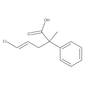 (E)-5-Chloro-2-methyl-2-phenylpent-4-enoic acid结构式