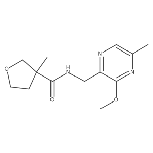 Tetrahydro-N-[(3-methoxy-5-methyl-2-pyrazinyl)methyl]-3-methyl-3-furancarboxamide Structure