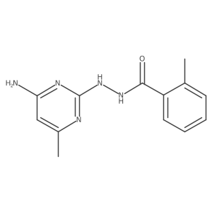 N'-(4-amino-6-methylpyrimidin-2-yl)-2-methylbenzohydrazide结构式