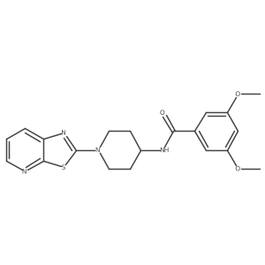 3,5-dimethoxy-N-(1-(thiazolo[5,4-b]pyridin-2-yl)piperidin-4-yl)benzamide Structure