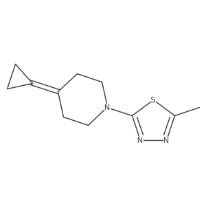 2-(4-Cyclopropylidenepiperidin-1-yl)-5-methyl-1,3,4-thiadiazole Structure