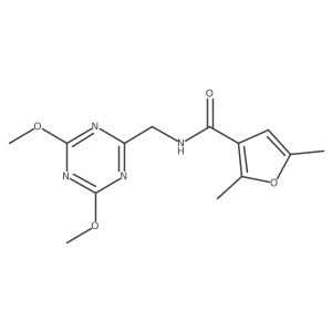 N-[(4,6-dimethoxy-1,3,5-triazin-2-yl)methyl]-2,5-dimethylfuran-3-carboxamide结构式