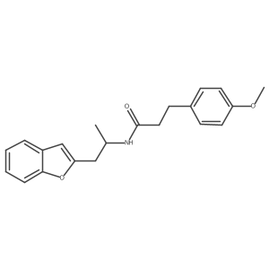 N-(1-(benzofuran-2-yl)propan-2-yl)-3-(4-methoxyphenyl)propanamide Structure