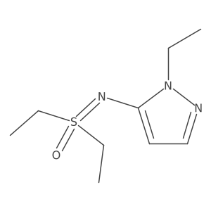 diethyl[(1-ethyl-1H-pyrazol-5-yl)imino]-lambda6-sulfanone Structure
