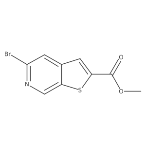 Methyl 5-bromothieno[2,3-c]pyridine-2-carboxylate结构式