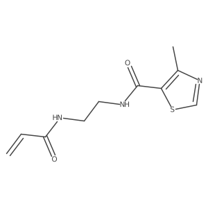 N-{2-[(4-methyl-1,3-thiazol-5-yl)formamido]ethyl}prop-2-enamide Structure