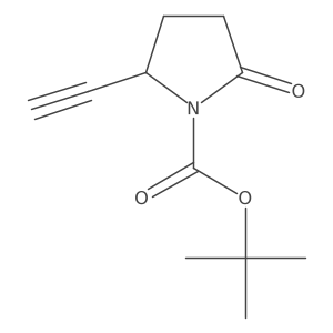 Tert-butyl 2-ethynyl-5-oxopyrrolidine-1-carboxylate结构式