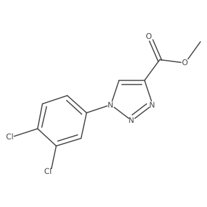 methyl 1-(3,4-dichlorophenyl)-1H-1,2,3-triazole-4-carboxylate结构式