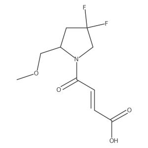 (E)-4-(4,4-difluoro-2-(methoxymethyl)pyrrolidin-1-yl)-4-oxobut-2-enoic acid Structure