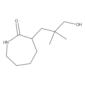 3-(3-Hydroxy-2,2-dimethylpropyl)azepan-2-one结构式