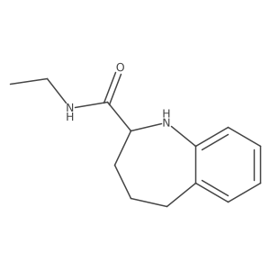 N-ethyl-2,3,4,5-tetrahydro-1H-1-benzazepine-2-carboxamide结构式
