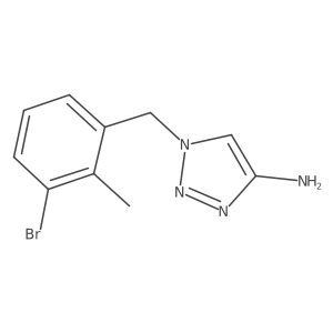 1-[(3-bromo-2-methylphenyl)methyl]-1H-1,2,3-triazol-4-amine Structure