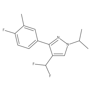 4-(difluoromethyl)-3-(4-fluoro-3-methylphenyl)-1-(propan-2-yl)-1H-pyrazole Structure