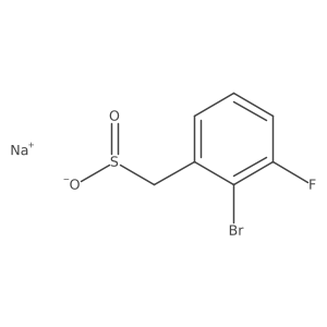 Sodium (2-bromo-3-fluorophenyl)methanesulfinate Structure