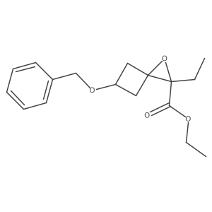 Ethyl 5-(benzyloxy)-2-ethyl-1-oxaspiro[2.3]hexane-2-carboxylate Structure
