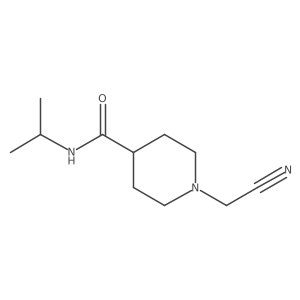 1-(cyanomethyl)-N-(propan-2-yl)piperidine-4-carboxamide Structure