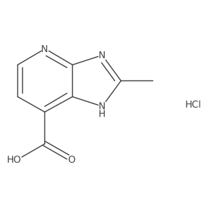 2-methyl-3H-imidazo[4,5-b]pyridine-7-carboxylic acid hydrochloride Structure