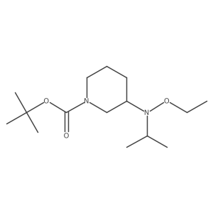 Tert-butyl 3-[ethoxy(propan-2-yl)amino]piperidine-1-carboxylate Structure