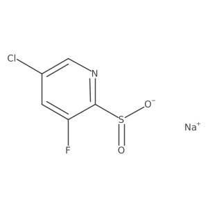 Sodium 5-chloro-3-fluoropyridine-2-sulfinate结构式