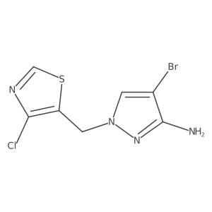 4-bromo-1-[(4-chloro-1,3-thiazol-5-yl)methyl]-1H-pyrazol-3-amine Structure