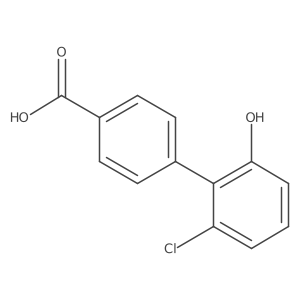 4-(2-Chloro-6-hydroxyphenyl)benzoic acid结构式